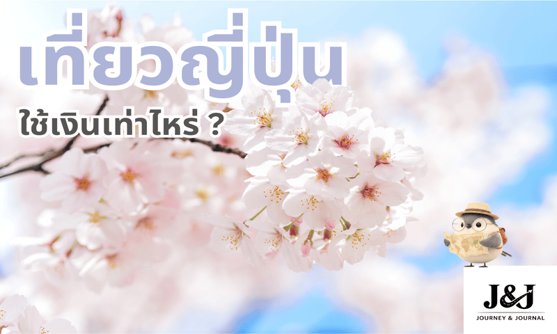 Cherry blossoms with travel text